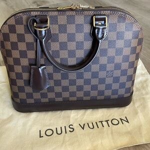 Authentic Louis Vuitton Alma PM Damier Ebene